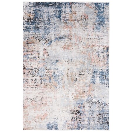 Safavieh 6 x 9 ft. Signature Blue & Rust Power Loomed Rectangle Area Rug SIG766M-6